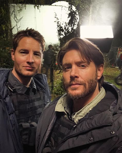 justin hartley pictures|jensen ackles behind the scenes.